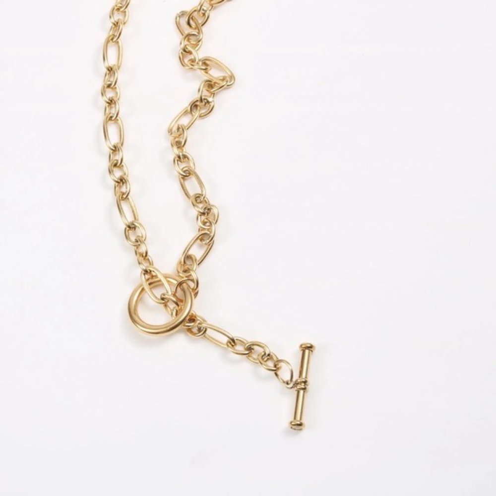 14K Gold filled chain link necklace​ - Picture 3 of 4